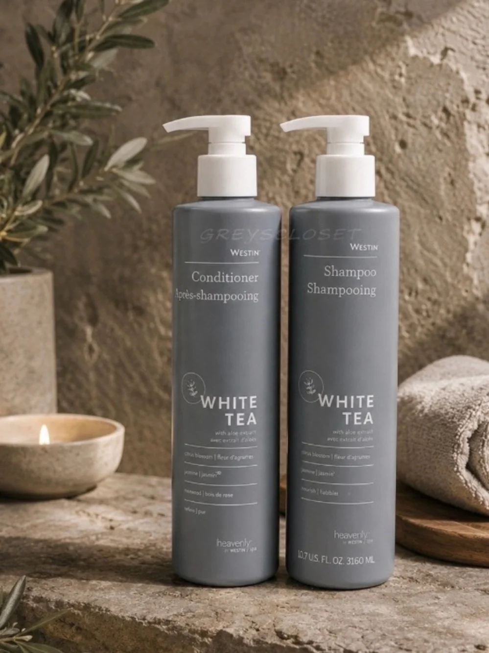 (2PACK) WESTIN WHITE TEA SET SHAMPOO & CONDITIONER - 12 fl.oz